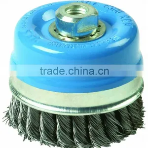 Wire Brush Twist Knot Cup Laser 125 mm - Industrial Brush thumbnail-1