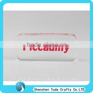 Tabletop Customized Acrylic Gift Item Perspex Block Crystal Like for Gift,souvenir or Prizes thumbnail-1