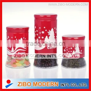 Round Lid Glass Jar for Food/glass Canister thumbnail-1