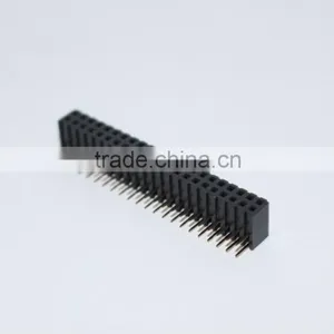 Female Header 2.54mm Double Row Right Angle 2~40 Pin thumbnail-5