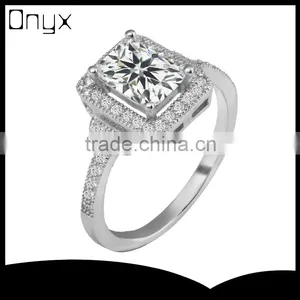Wholesale 925 Sterling Silver Square Shape Cut Ring thumbnail-1