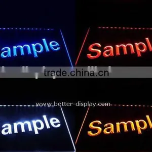 Custom Clear Acrylic Led Name Plate Sample thumbnail-1