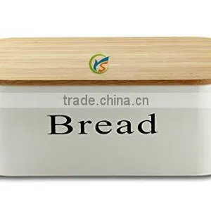 Oval Vintage Kitchen Metal Bread Box thumbnail-1