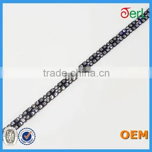 High Quality Bling Plastic Base Rhinestone Trim Jeweled Trims for Garments thumbnail-4