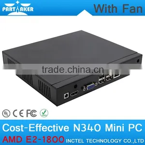 4G RAM 512G SSD Mini Desktop PC Case With Fan 1.7Ghz CPU RJ45 HD VGA COM Wifi Support thumbnail-1