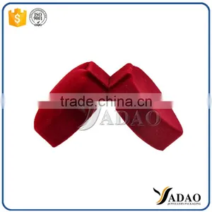 Fashion Heart Shape Flocking Jewelry Packaging Box Wholesale thumbnail-2