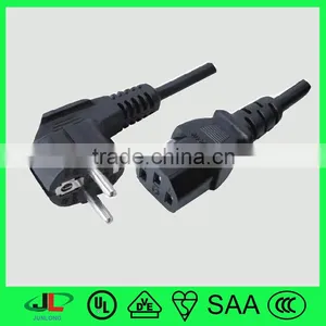 VDE Approved and Euro Standard, 2Pin Electric Plug With Female Connectors by Cable Wire1 thumbnail-1