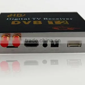 HD Double Tuner Car DVB-T2 Digital TV Receiver H.264 MPEG-4 Speed Can Reach 120-150km/h Use for Thailand Columbia Russia Etc. thumbnail-4
