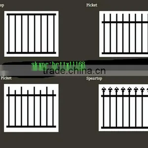 High Quality Cheap Wrought Iron Fence Gate for Driveway thumbnail-3