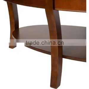 Modern Living Room Furniture Solid Wood Leg Round Table Top Coffee Table thumbnail-6