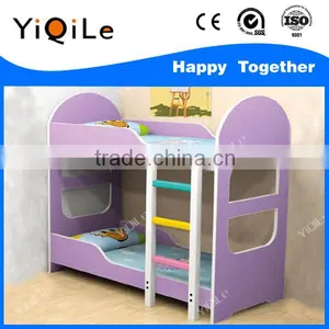 Novel Design Children Furniture Non-toxic Playwood Double Deck Bed for Kids thumbnail-2