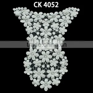 100% Cotton Fabric Fashion Embroidery Latest Women Collar Designs thumbnail-5