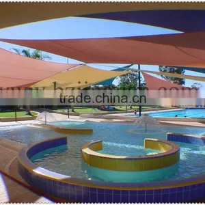 HDPE Green Sunshade Sail Tent thumbnail-3