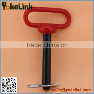 Red Handle Tractor Hitch Pins With Cotter Pin thumbnail-3