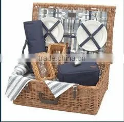 Willow Picnic Basket With Small Boxes thumbnail-1
