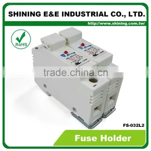FS-032L2 Rail Mounted Cartridge Type AC DC 380V 32A Fuse Carrier thumbnail-1