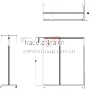 2015 Stand Store 4 Sides Hang Cloths Island Frame Display Racks thumbnail-4