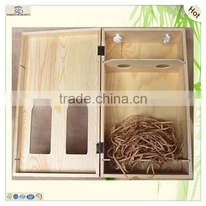 Printed Logo Window Door House Shaped Wine Box thumbnail-4