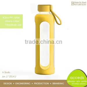 Heat Resistant Clear Glass Silicone Travel Tube and Bottle thumbnail-1