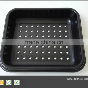 Vacuum Forming Plastic Black Rectangular Tray thumbnail-1