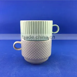 Hot Selling Colorful Stackable Coffee Mugs With Rack thumbnail-3