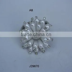 Napkin Ring in Glass Beads Can be in Any Colour thumbnail-1