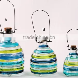 Three Size and Colorful Glass Bee / Pest / Insects Catcher thumbnail-1