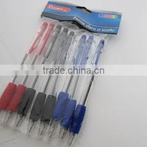 8PC 3 Colors Ball Pen Hot Sale Transparent Ball-point Pen thumbnail-1
