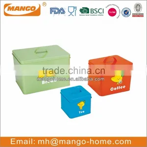 Bulk Colorful Carton Metal Brand Bread Canister Set thumbnail-1