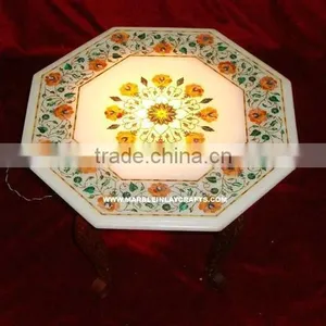 Marble Inlaid Pietra Dura Table Tops thumbnail-1