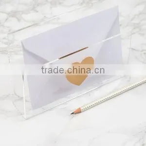 Transparent Acrylic Letter Size Holders, Clear Plastic Perspex Desktop Letter Holder thumbnail-1