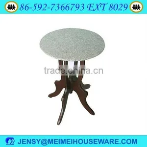 Samll Round Vase Stand With Marble Top thumbnail-1
