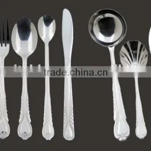 Silver Cutlery Stainless Steel Cutlery 4pcs Dinnerware Sets French Tableware thumbnail-1