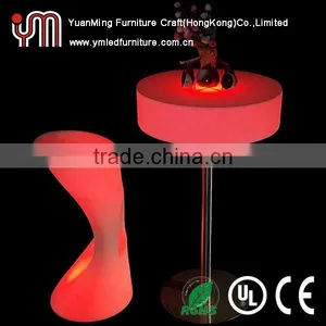 Glowing Led Cocktail Table 16 Colour Change Led Bar Table thumbnail-3