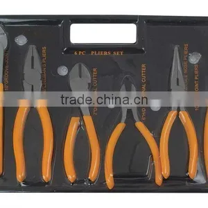 6pcs Groove Joint Plier Long Nose Diagonal Slip Joint Plier Lineman's Pliers Set thumbnail-1
