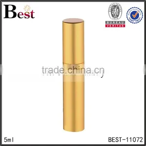 2017 Hot New Products Cosmetic Packaging 5ml Empty Fragrance Perfume Bottle Golden Aluminum Cover Spray Glass Bottle Perfume thumbnail-4