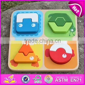 2017 Manufacturer of New Kids Animal Toy Wooden Jigsaw Puzzle Maker W14D028 thumbnail-5