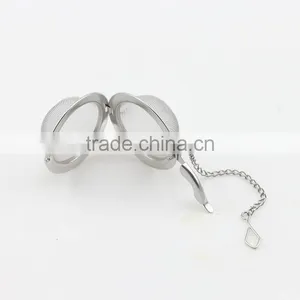 Silver Tone Mesh Tea Ball Infuser For Loose Tea Leaves thumbnail-3