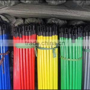 China Manufacture Pvc Coated Wooden Broom Stick With Best Quality thumbnail-1