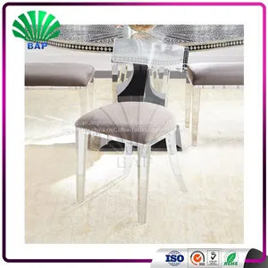 High Quality Fancy Living Room Chairs Acrylic Bar Cafe Chairs Plexiglass Relax Lazy Chairs thumbnail-3