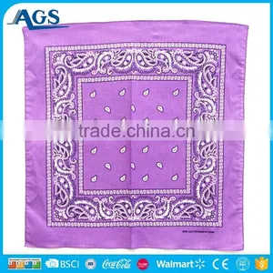 Custom Design Printed Square Bandana, Cotton Cheap Bandana,Paisley Bandana thumbnail-2