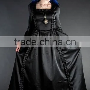 LADIES BLACK BAROQUE DRESS/PIN UP DRESS thumbnail-1