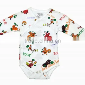 Newborn Baby Bodysuit 100% Organic Cotton White Baby Clothing Summer Style Sleeveless Clothes thumbnail-3