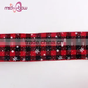 Western Style 28mm Celebrate it Holiday Christmas Burlap Ribbon thumbnail-6