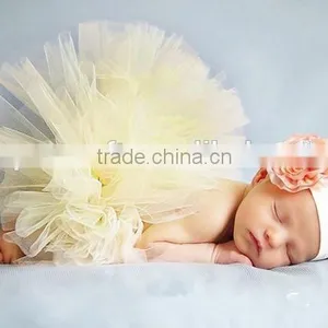 In-stock Latest Fashionable Design Baby Tutu Skirt With Flower Headwear for Photo Props thumbnail-6