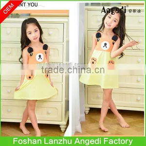 Kids Wear Girls Cotton Pajamas Dress Trendy Design Night Wear thumbnail-1