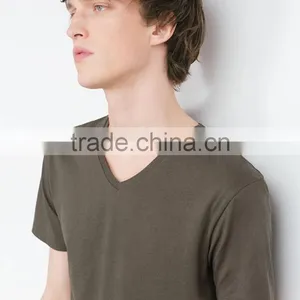 Relax Fit Cotton v Neck Dry Fit T-shirt Wholesale thumbnail-2