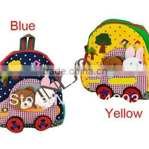 Baby Kid Children's Backpack Unisex Cute Vintage Canvas Workshop Schoolbag Shoulder Bag 7Colors 17315 thumbnail-1