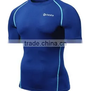 New Men's Cool Compression Short Sleeve t Shirts thumbnail-4