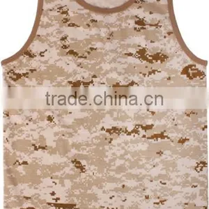 Custom Cotton Blend Wholesale Camo Tank Top thumbnail-5
